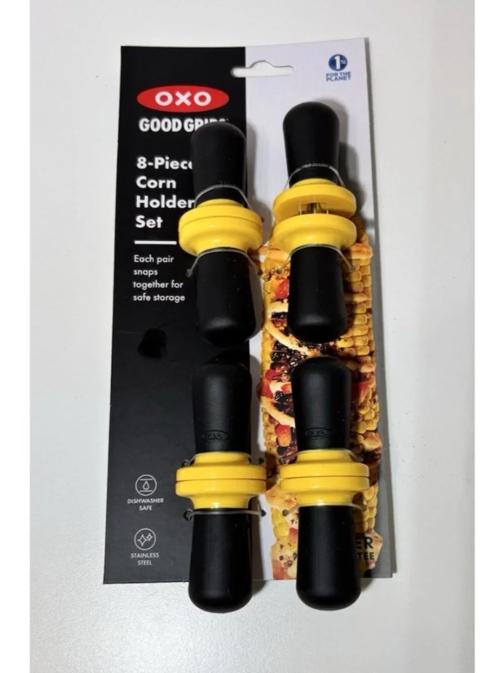 OXO Good Grips 8-Piece Corn Holder Set Stainless Steel